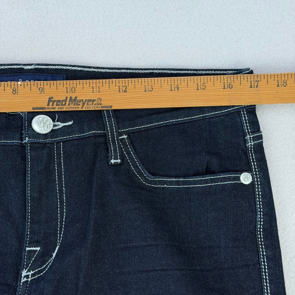 Rock & Republic Kasandra Bootcut Jeans Womens 12L Dark Wash Mid Rise Western Y2K - Picture 7 of 12